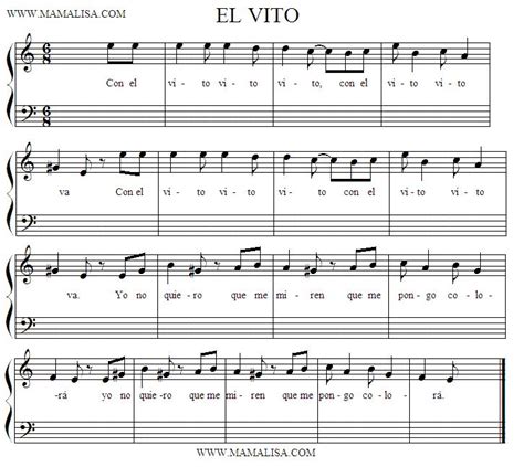 El Vito - Una melodía flamenca que te atrapará con su ritmo frenético y sus letras llenas de pasión